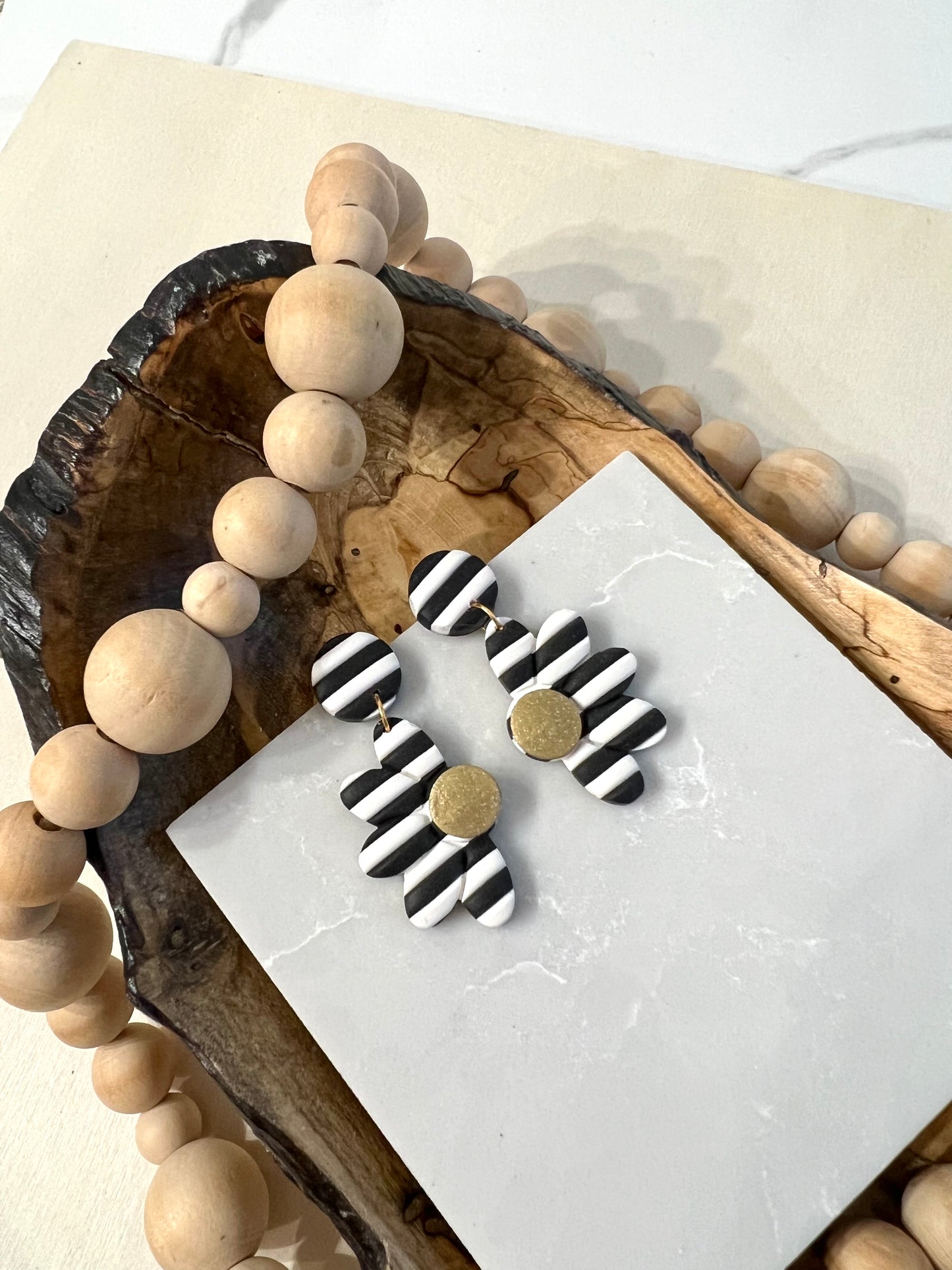 Honey Bee Earrings Collection from Clover Clay for EGB