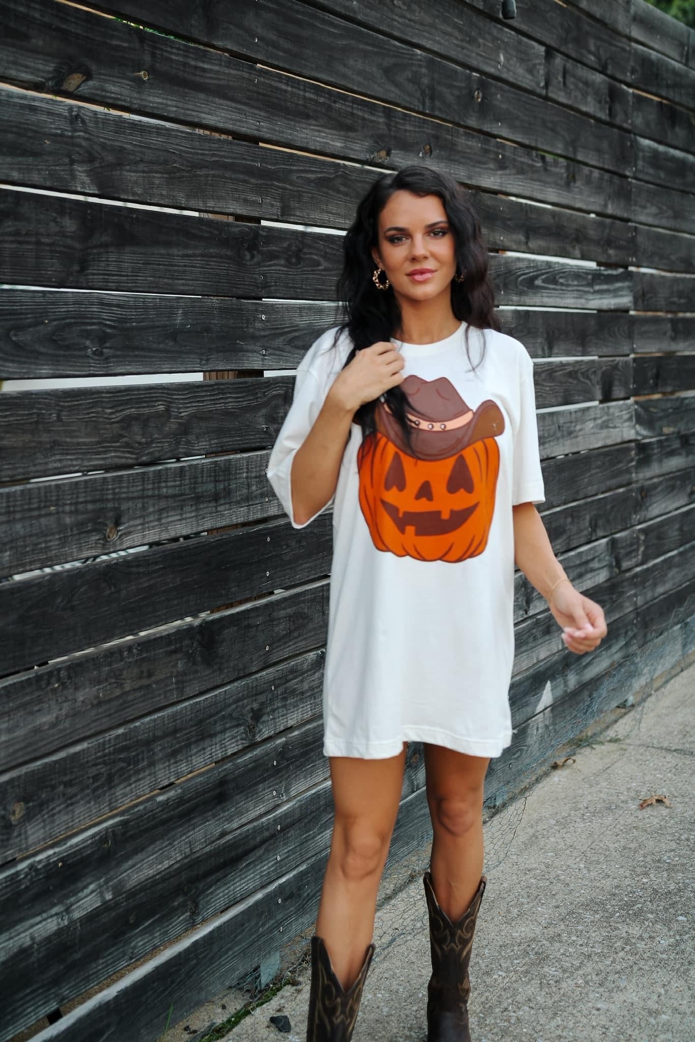 Cowboy Pumpkin Tee