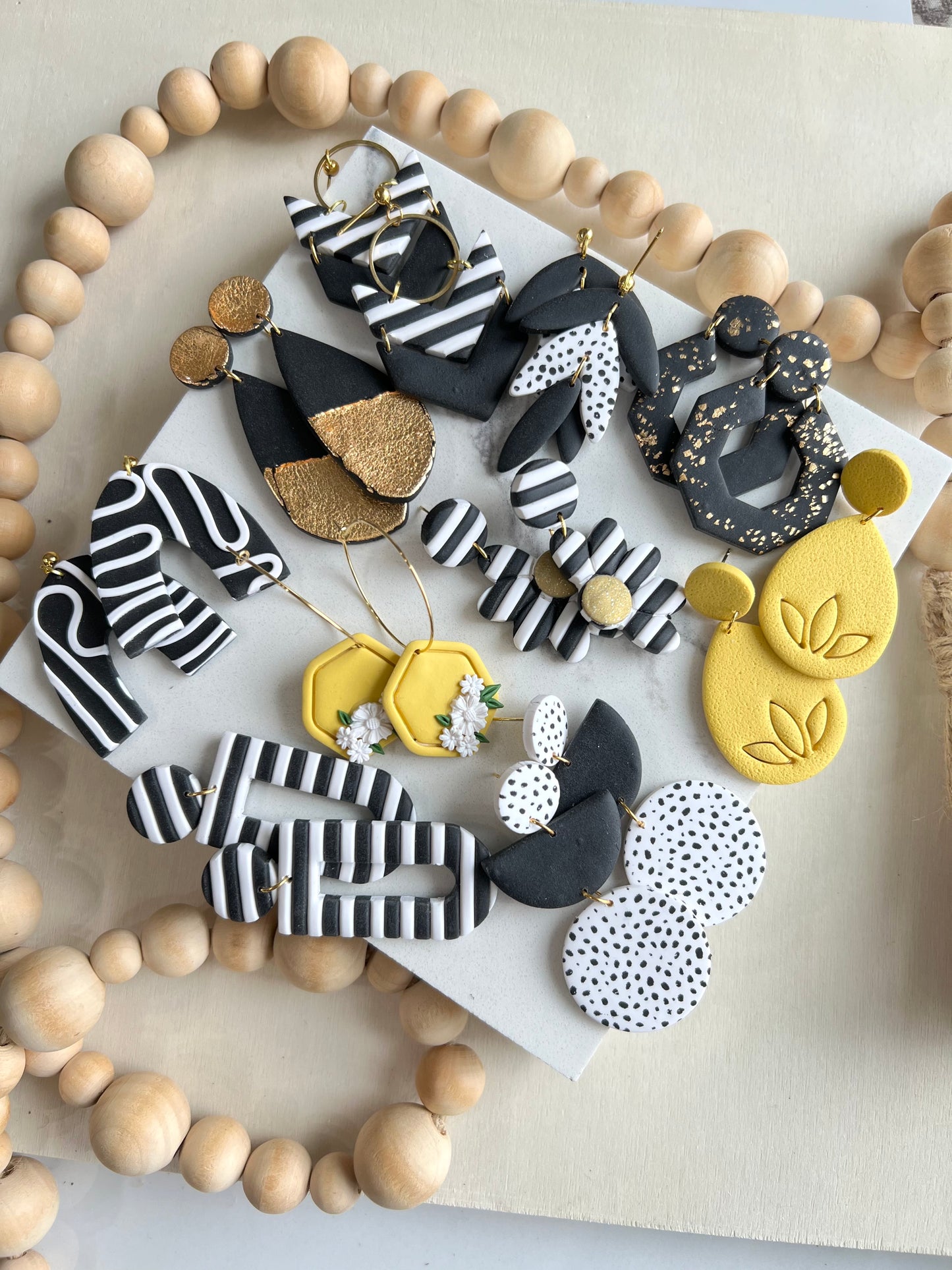 Honey Bee Earrings Collection from Clover Clay for EGB