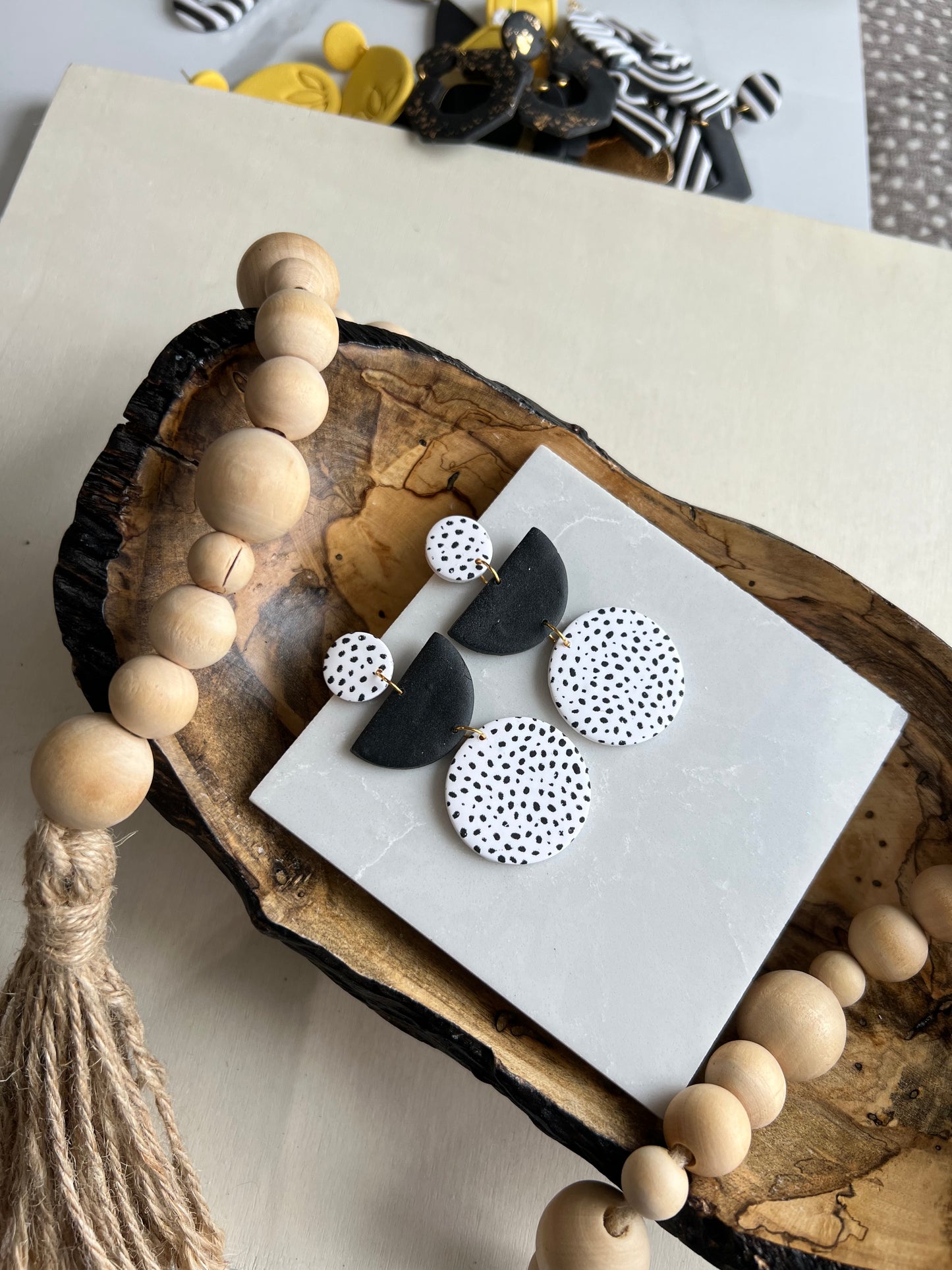 Honey Bee Earrings Collection from Clover Clay for EGB