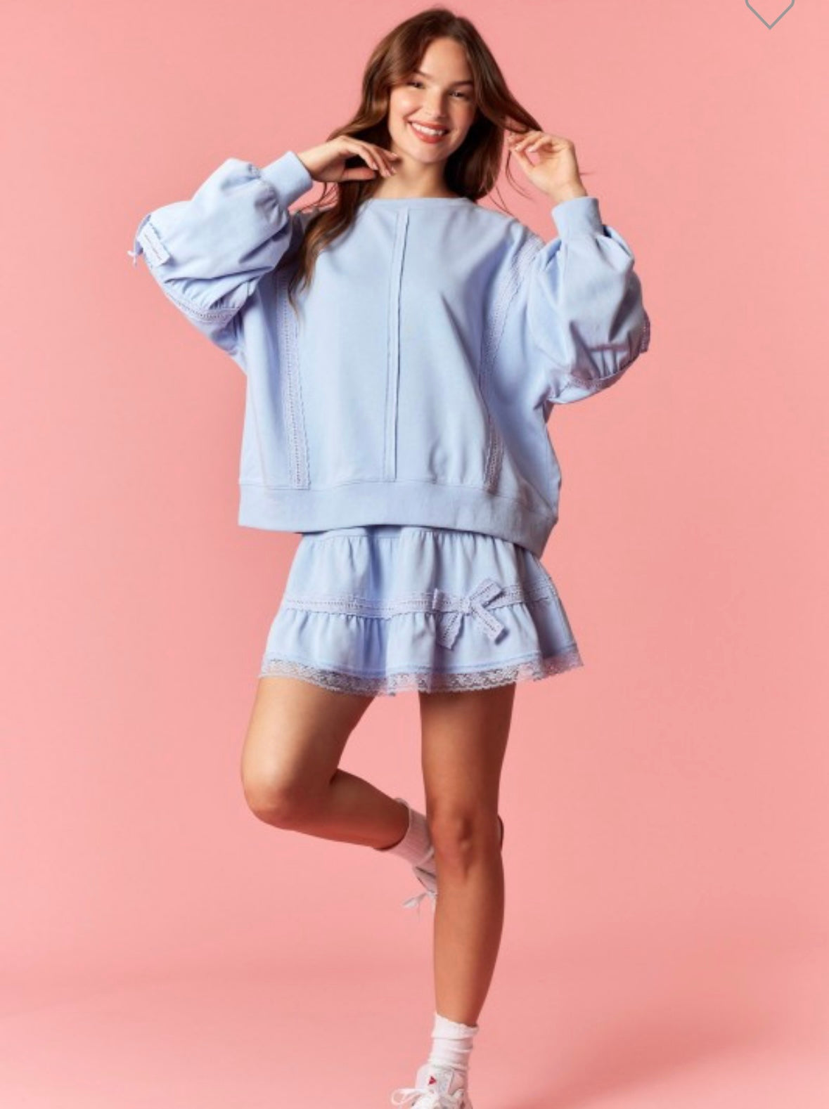 Dusty Blue Skort Set