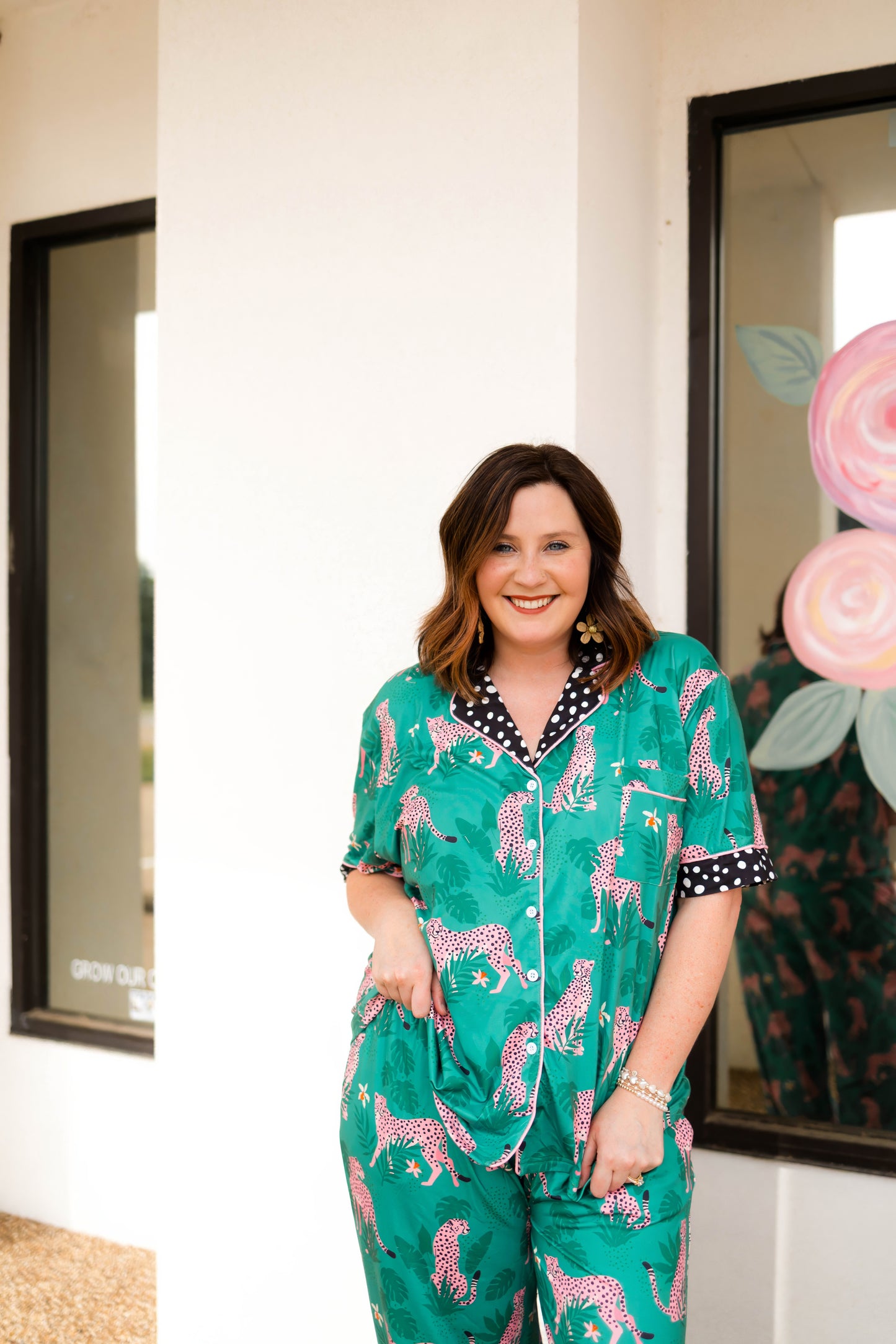 Blakeley Pink Leopard PJ Set