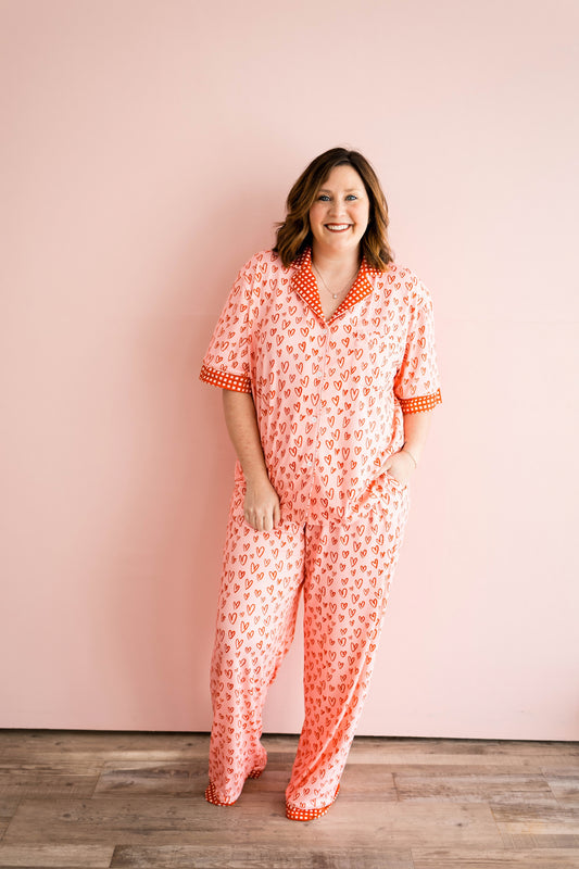 Gingham Heart PJ Set Deposit