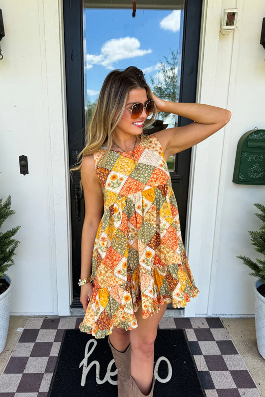 Harvest Patchwork Dress by Blakeley