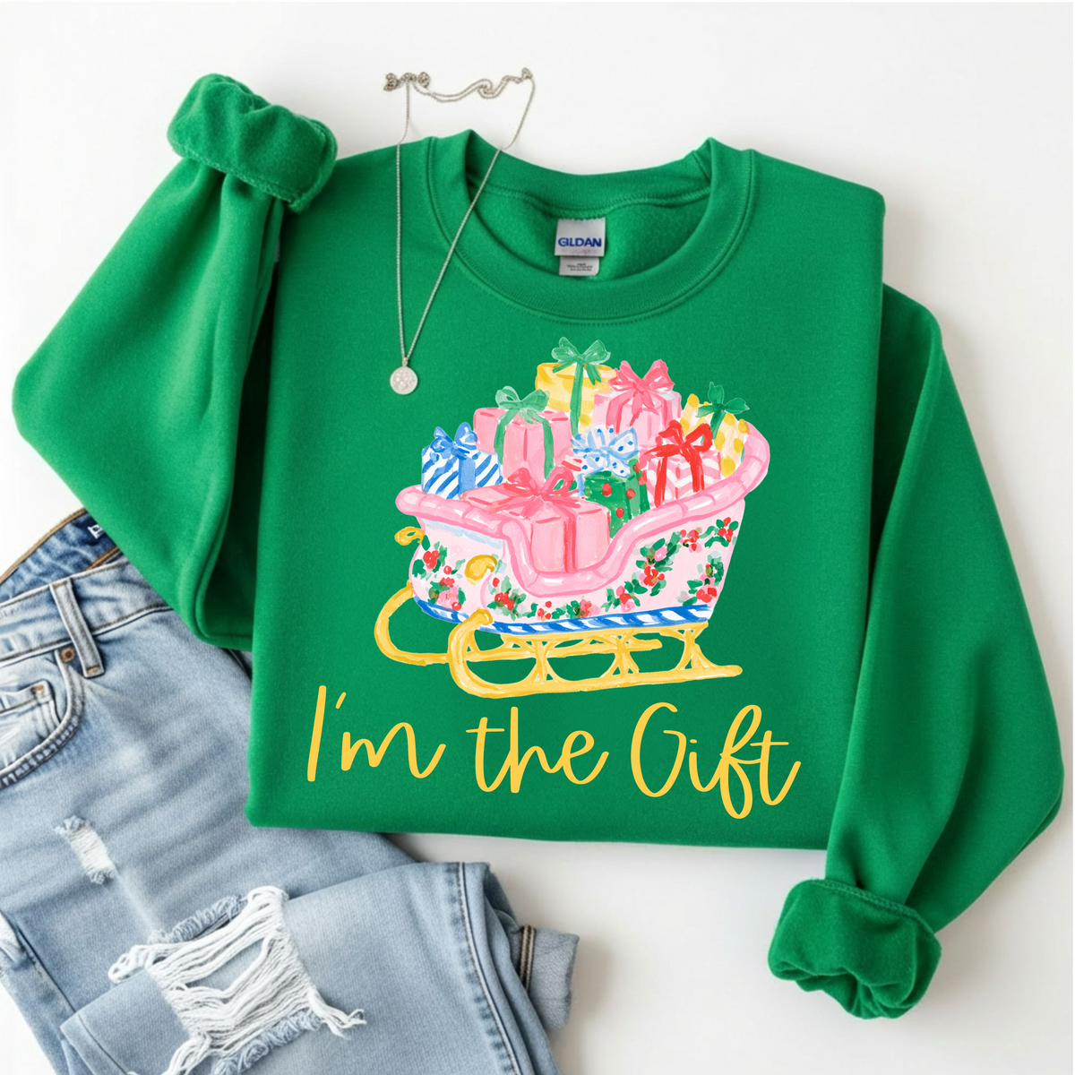 I’m the Gift Sweatshirt by Emily Paige