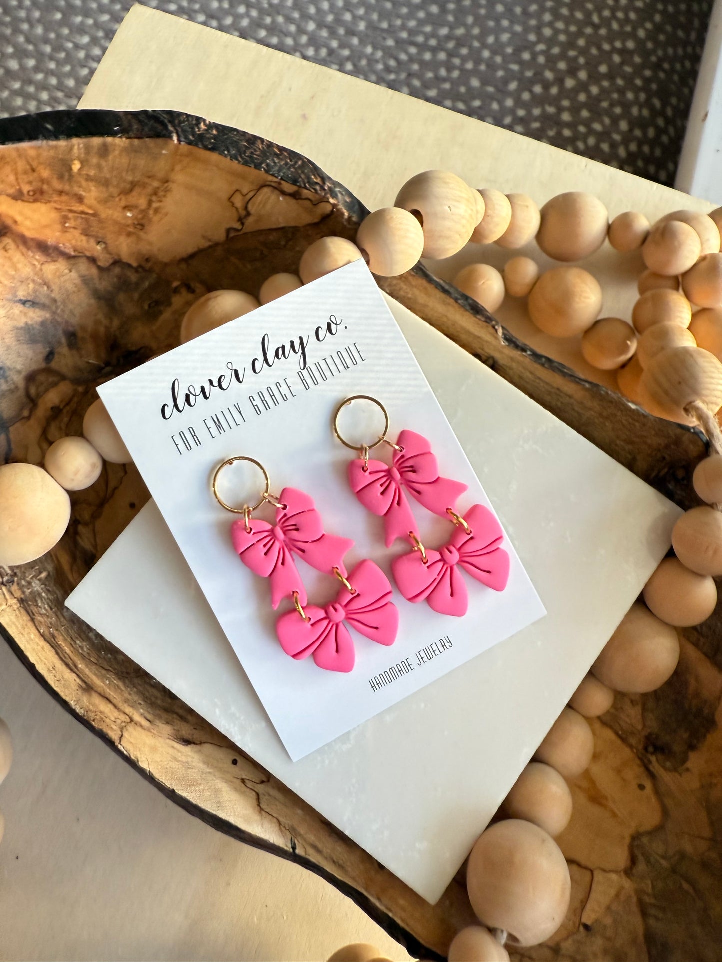PCM Clover Clay Earring Collection