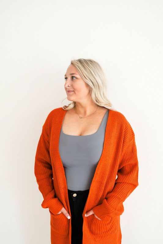Crisp Fall Knit Cardigan