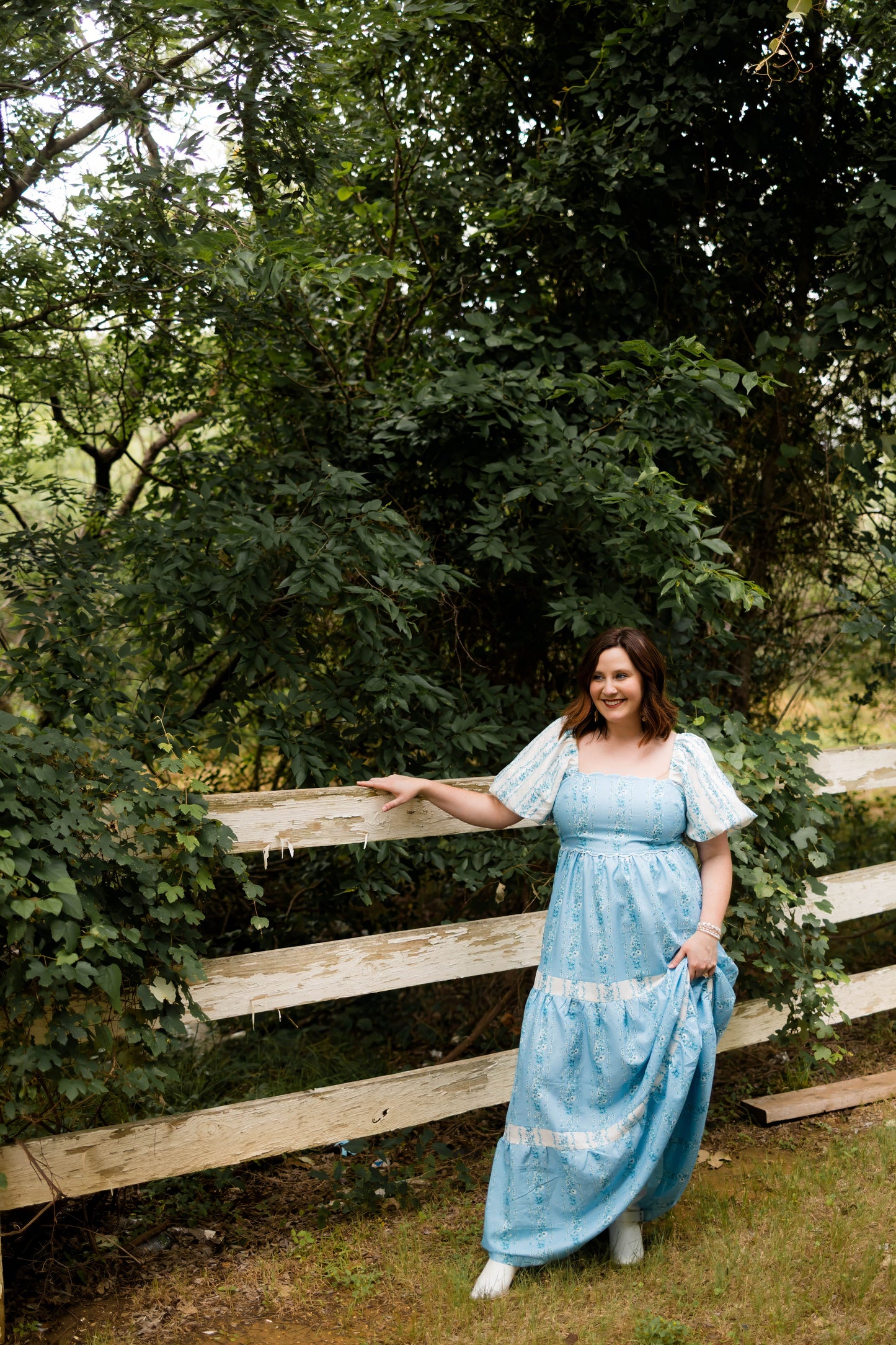 Blue Floral Maxi by Rareraw