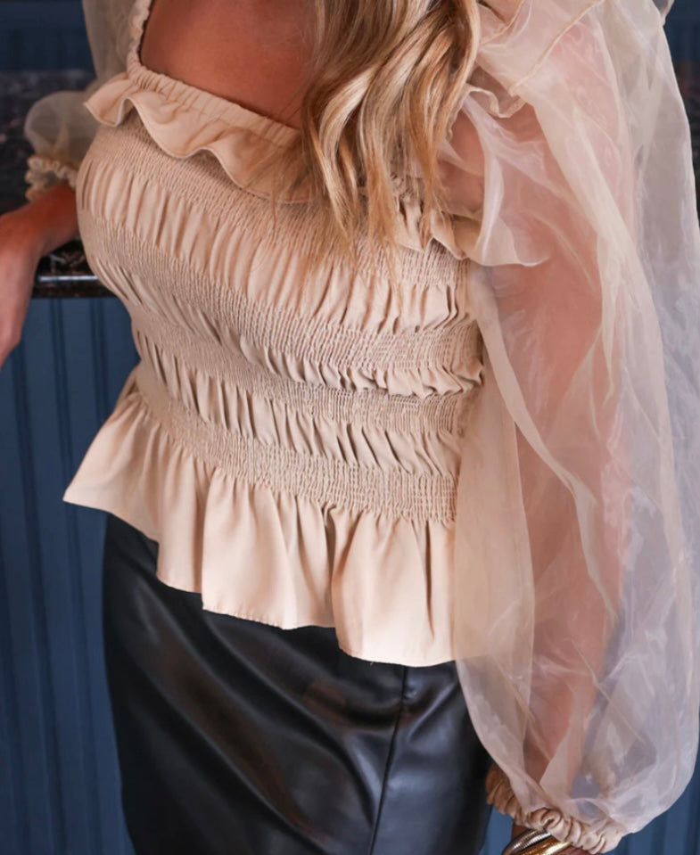 Delaynie Smocked Top