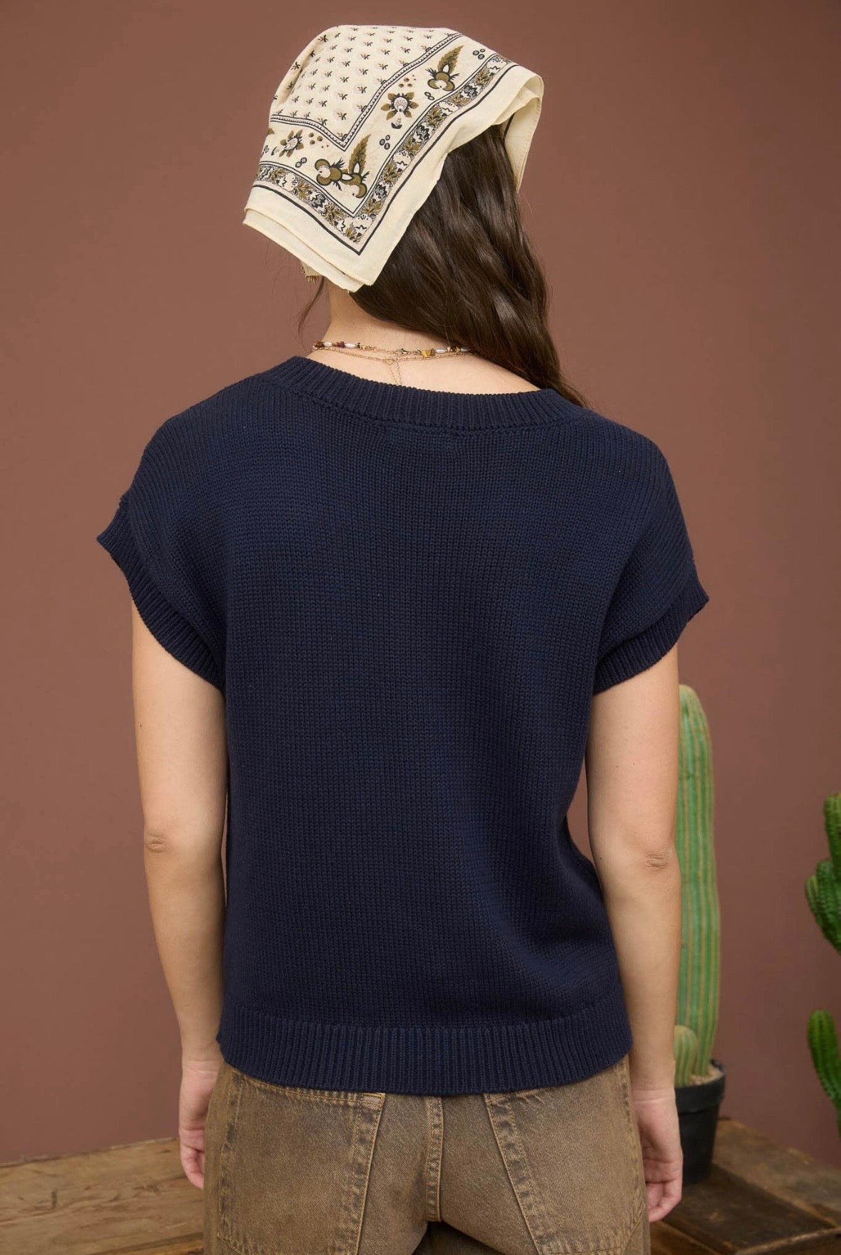 Blu Pepper Navy Boots Sweater