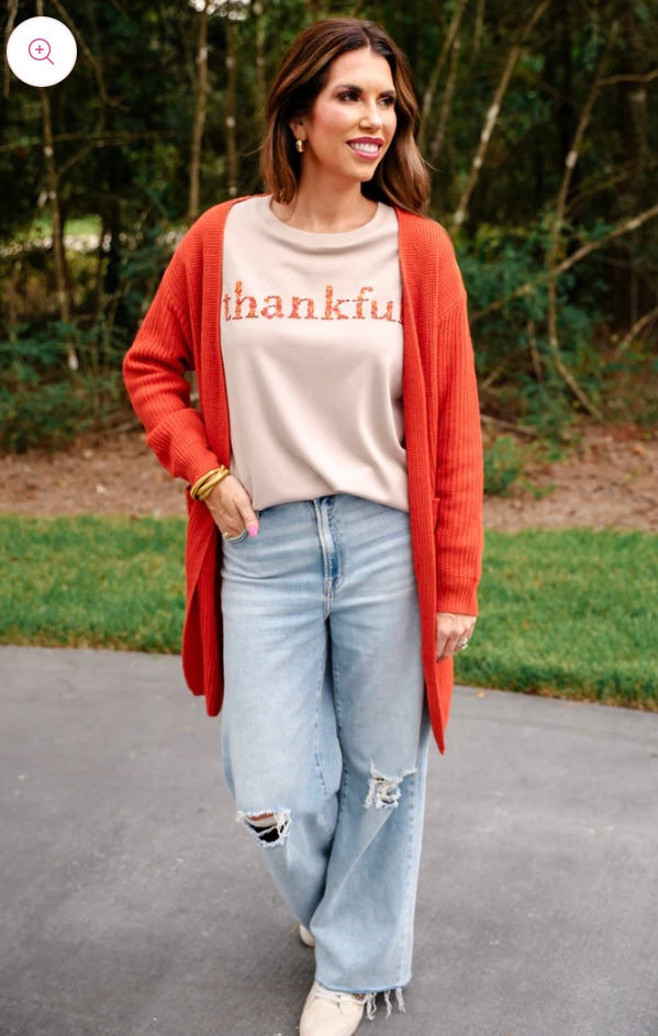 Crisp Fall Knit Cardigan