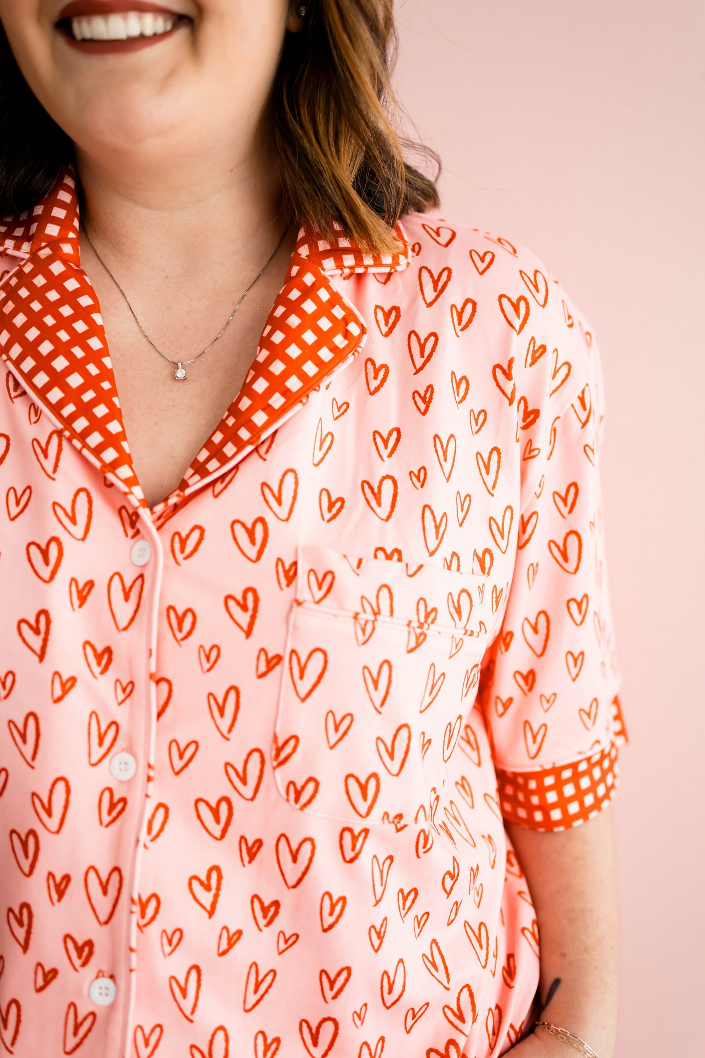 Gingham Heart PJ Set Deposit