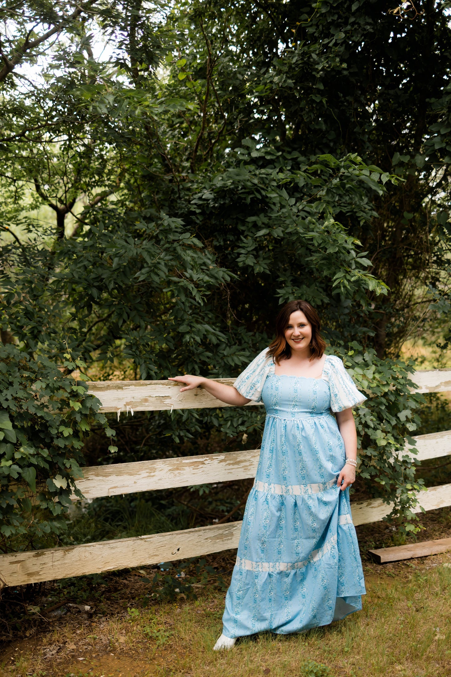 Blue Floral Maxi by Rareraw
