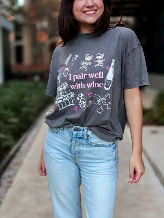 Jadelynn Brooke Wine Tee