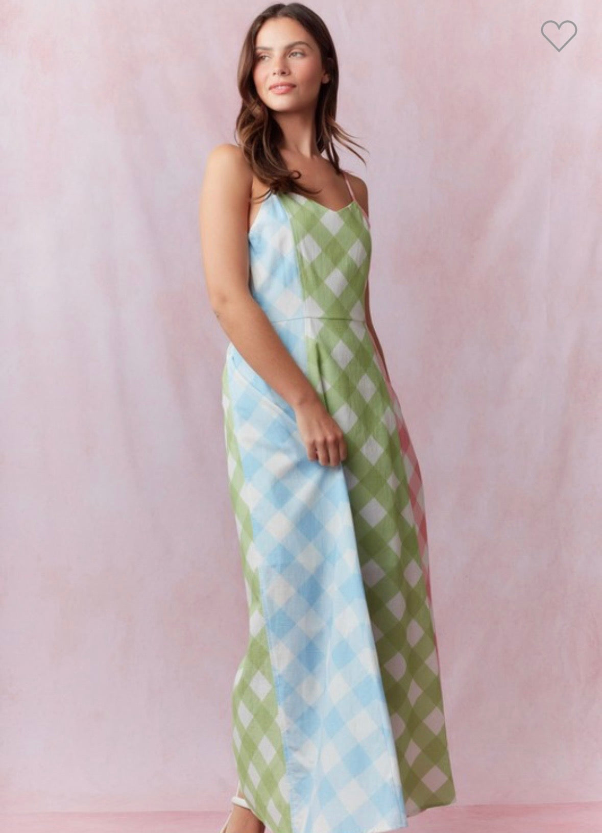 Spring Gingham Maxi