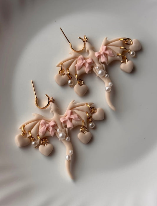 Coquette Dragon Earrings Pre-Order