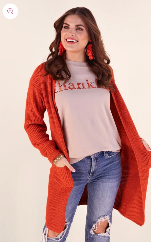 Crisp Fall Knit Cardigan