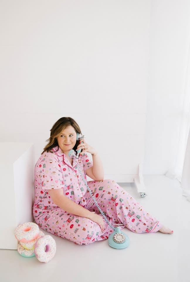 Coffee & Books Short Sleeve PJ Set Deposit