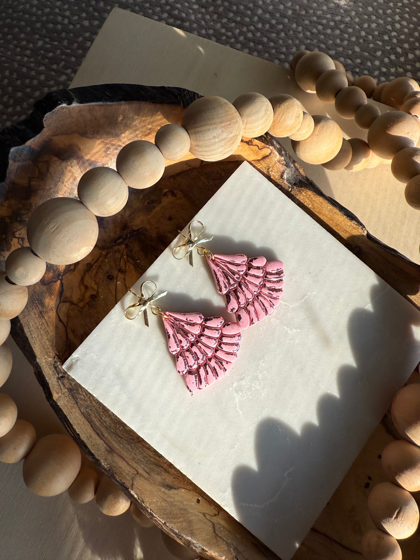 EGB Pink Christmas Earrings