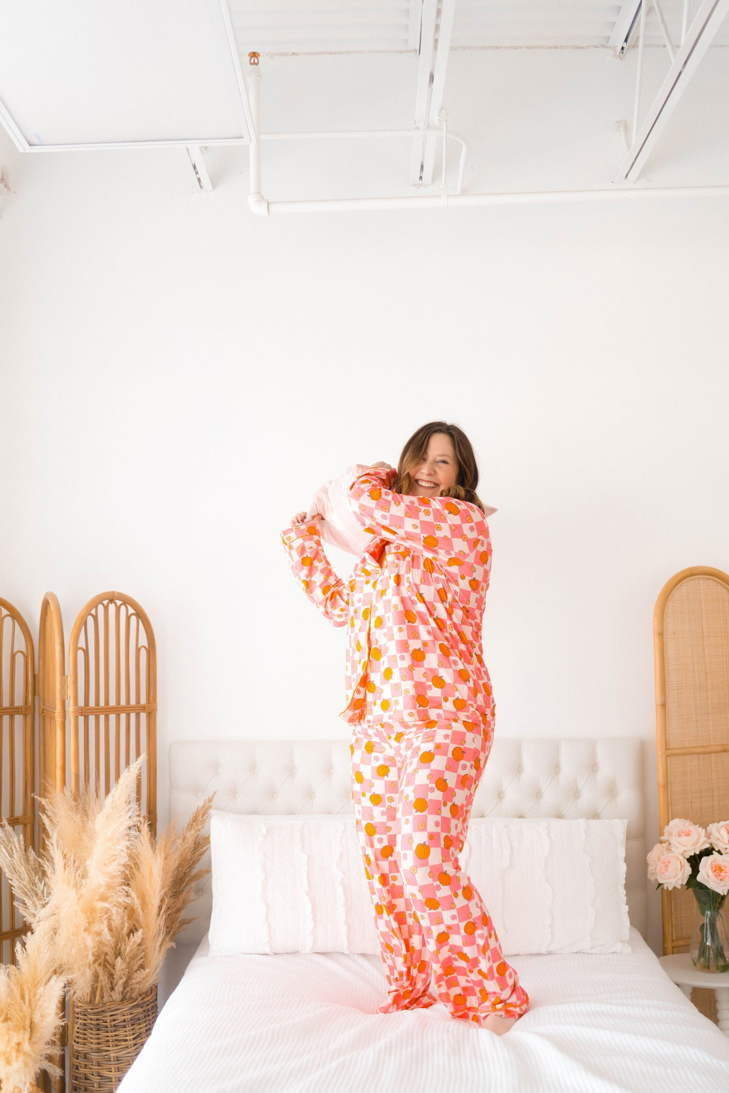 Emily Paige Designs Retro Pumpkin PJ Set
