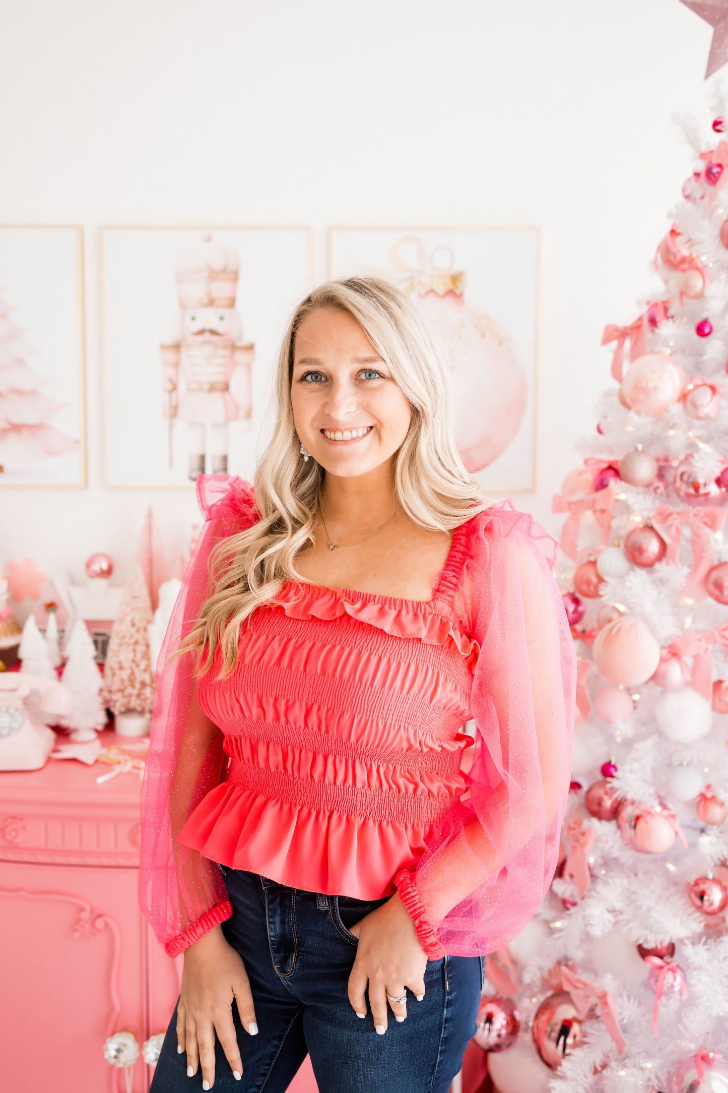 Delaynie Smocked Top