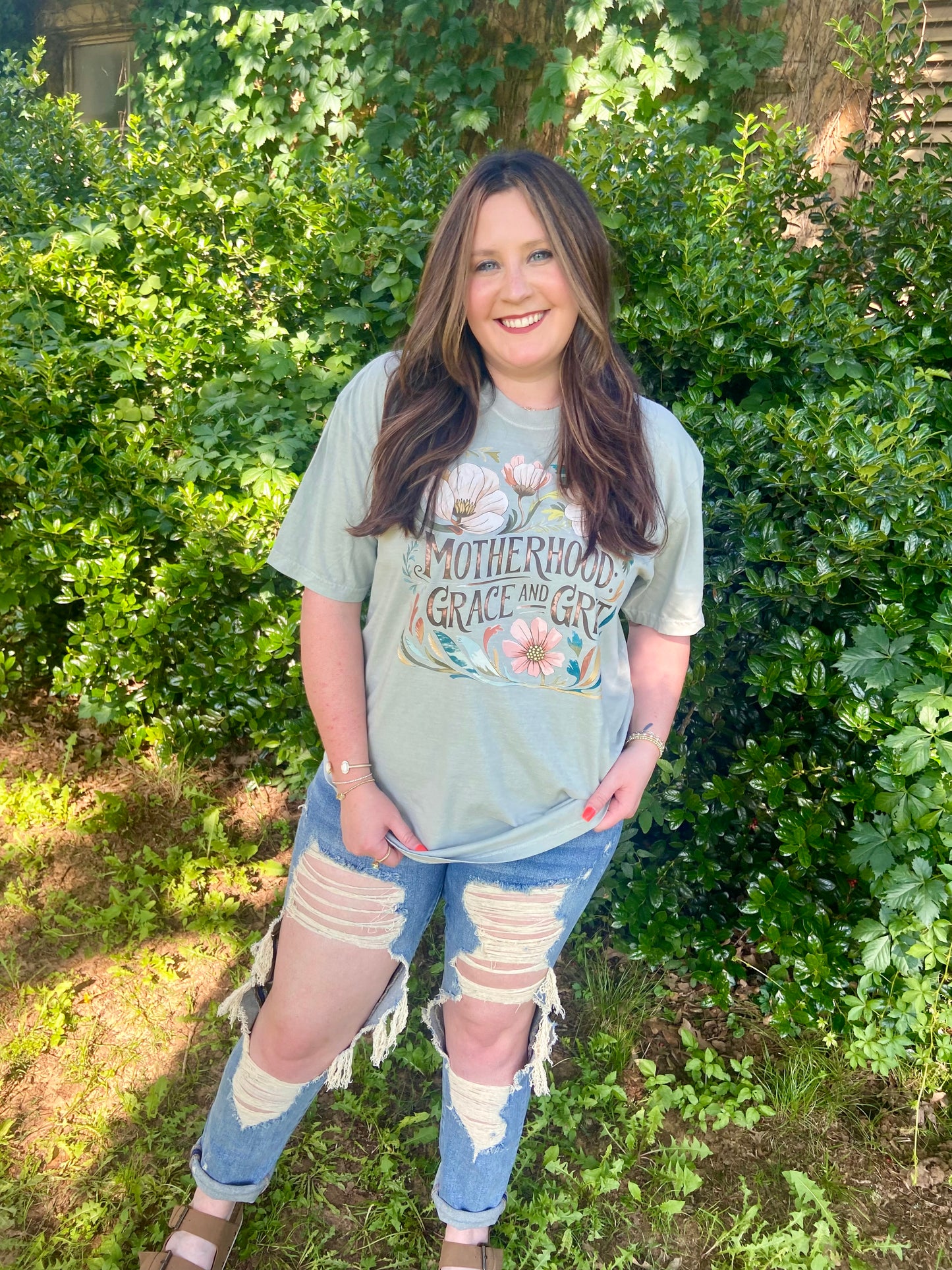 Motherhood Grace & Grit Tee