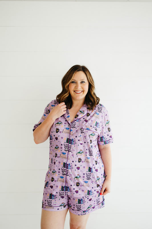 Emily Paige Designs Nightcourt Vibes PJ Short Set Deposit