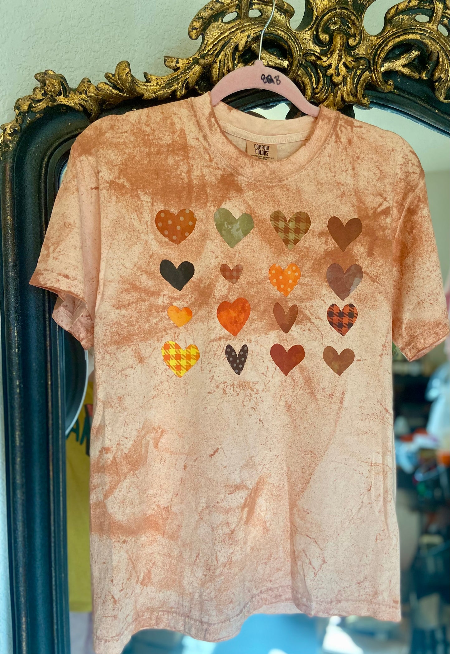 Multi Hearts Tie Dye Tee