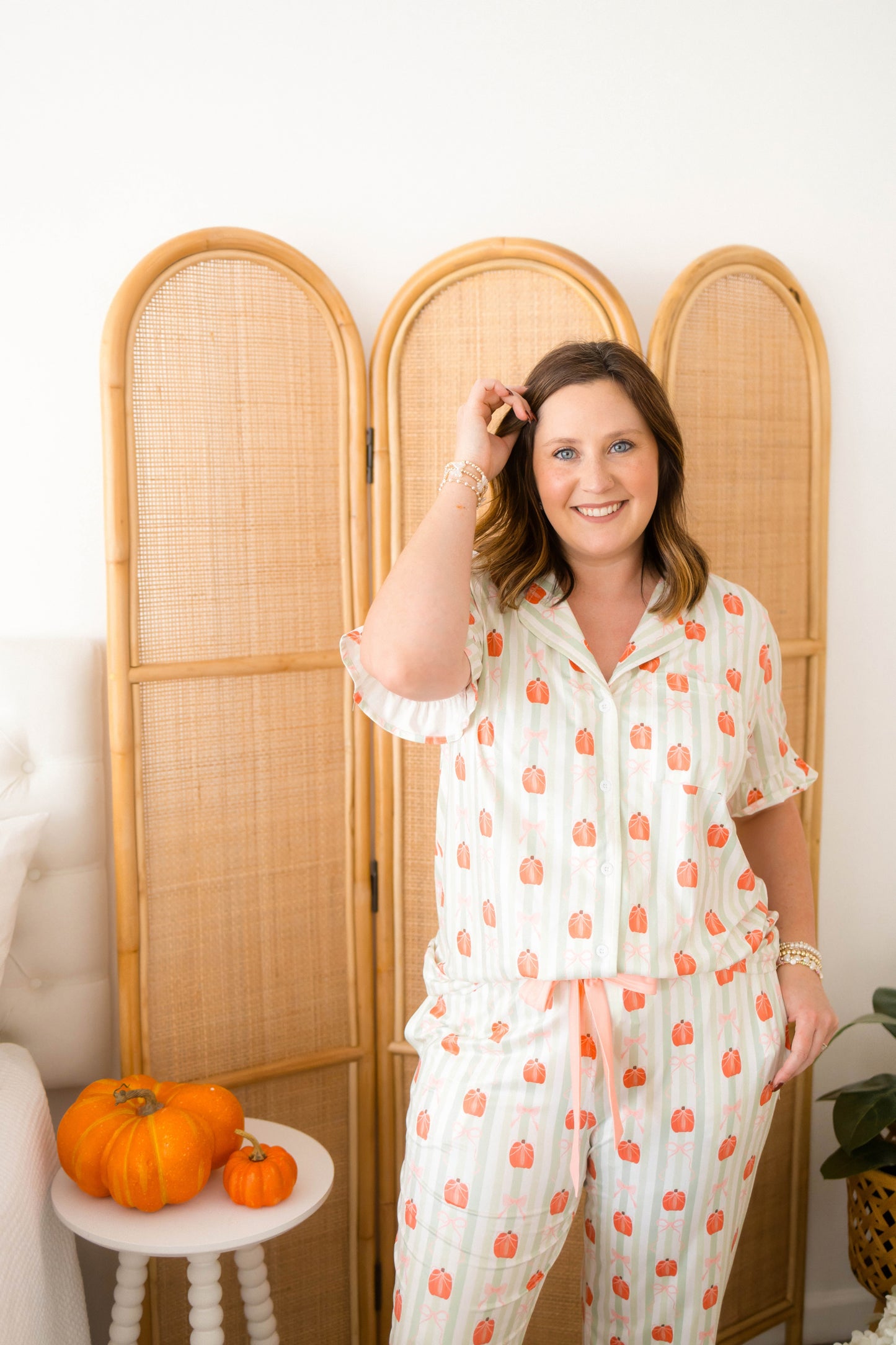 Emily Paige Designs Watercolor Pumpkin PJ Set Deposit