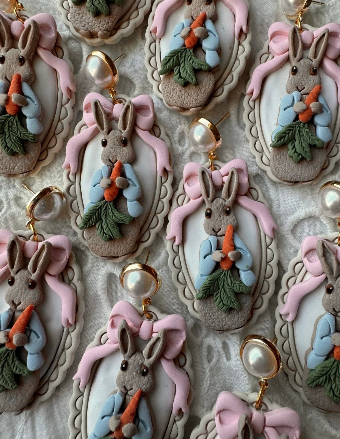 Spring/Easter Clay Earrings Pre-Order