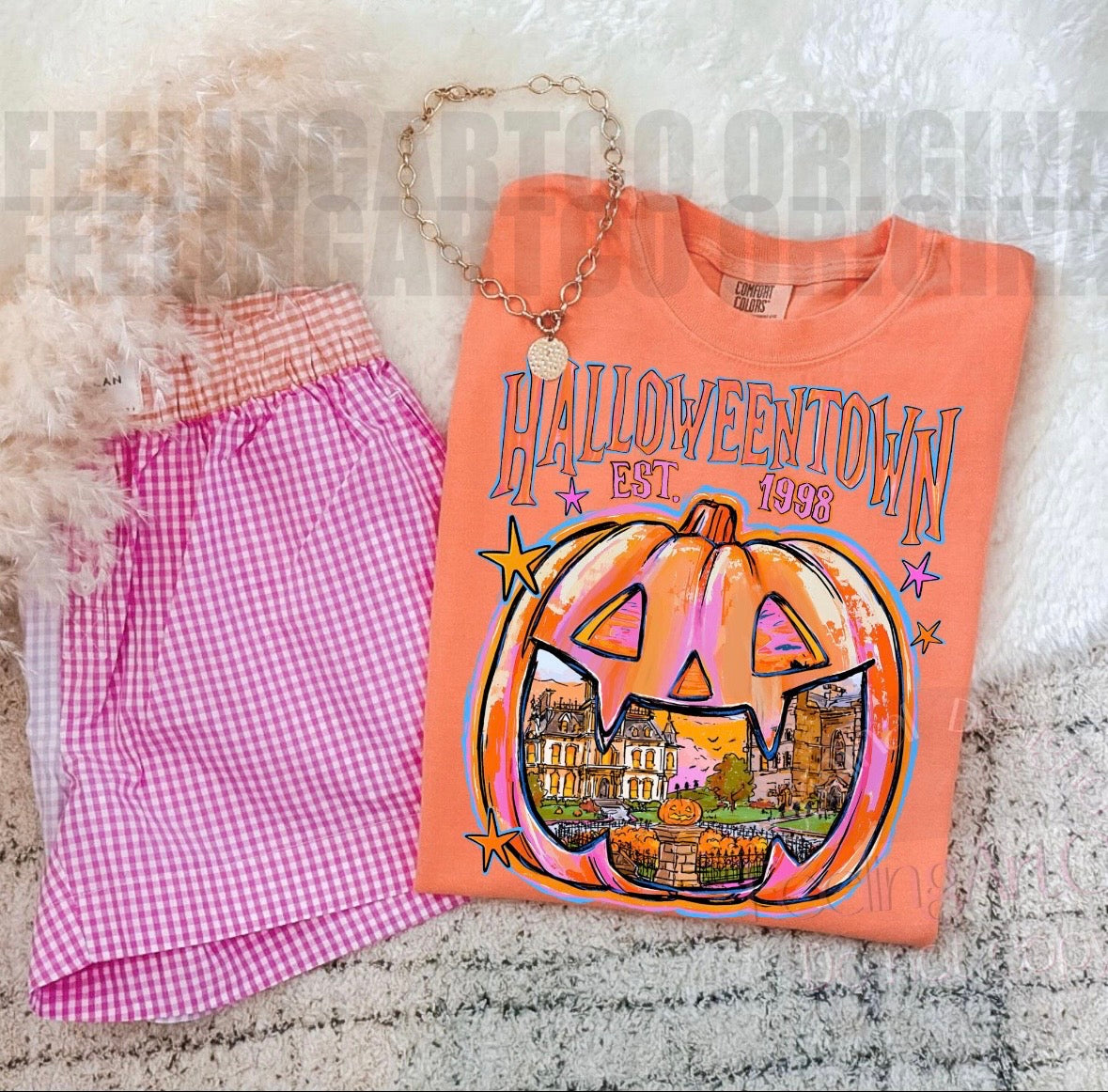 Neon Halloweentown Tee
