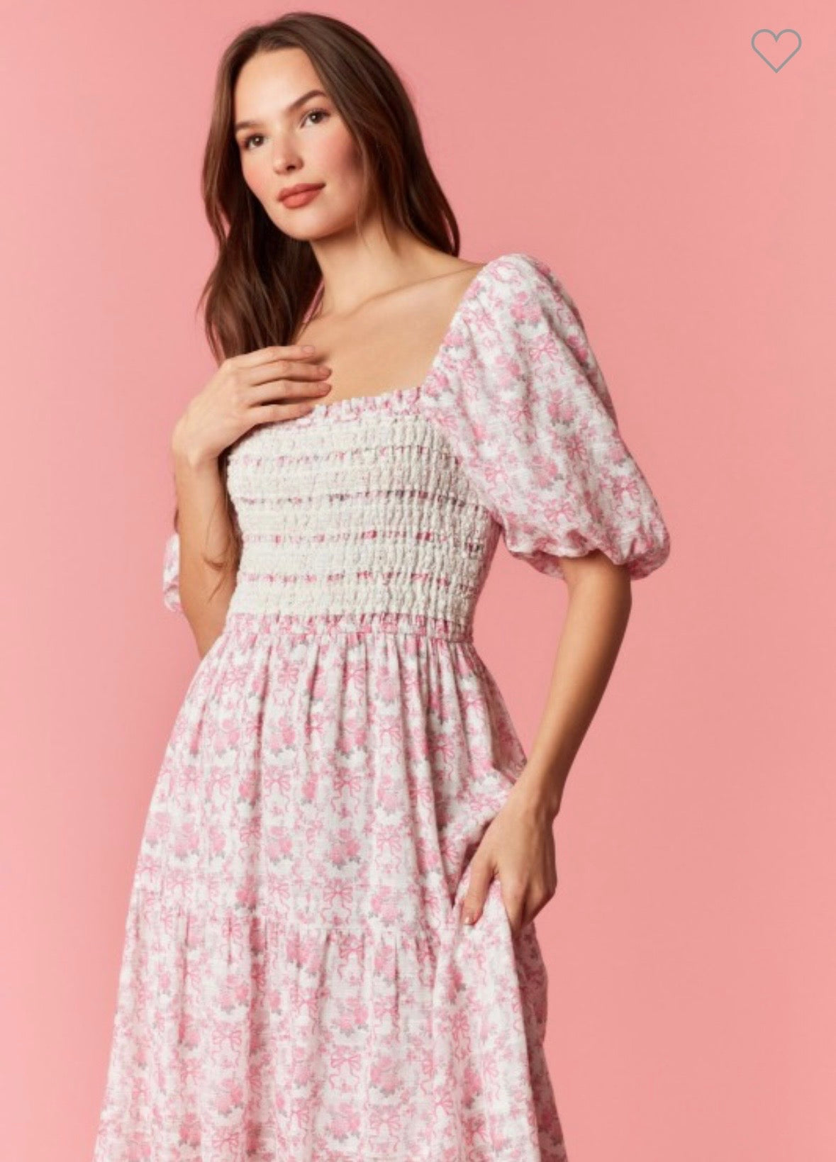 Isabella Lace Trimmed Floral Maxi