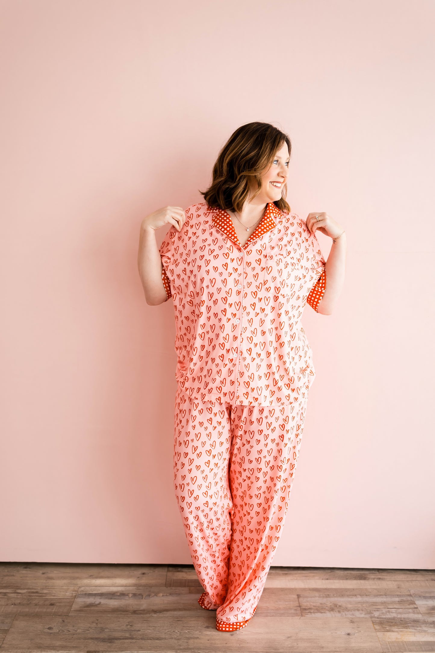 Gingham Heart PJ Set Deposit