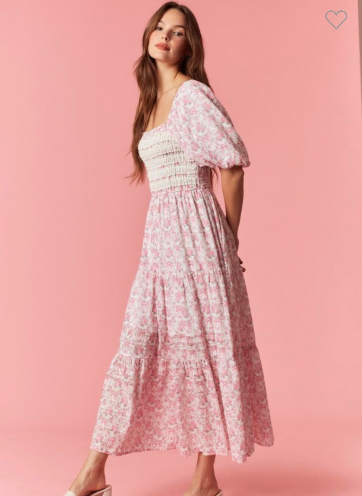Isabella Lace Trimmed Floral Maxi