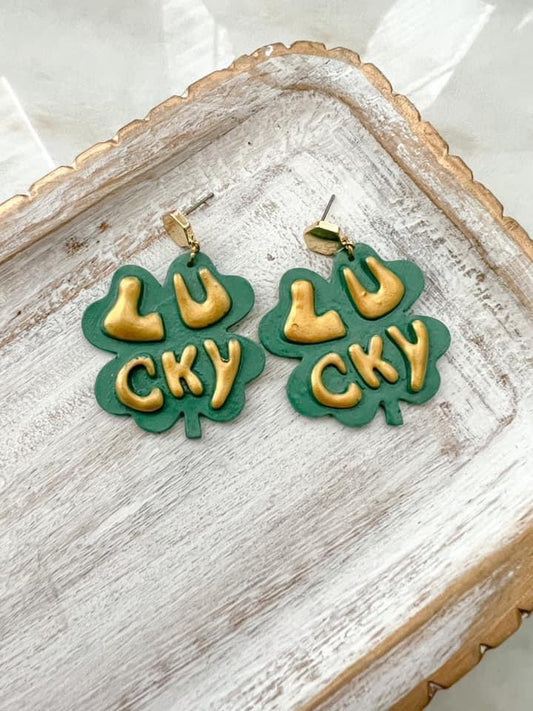 Speckled Sage St. Patrick’s Day Earrings