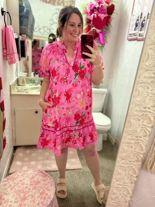 Peony Pink Dress by Umgee