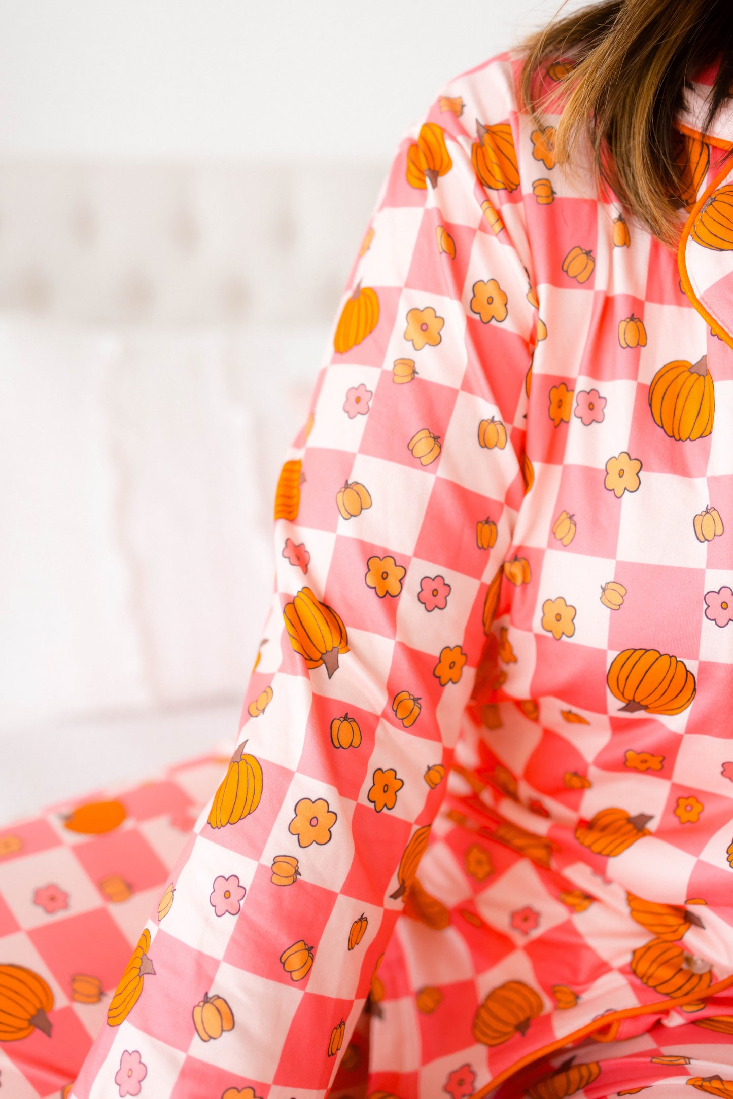 Emily Paige Designs Retro Pumpkin PJ Set