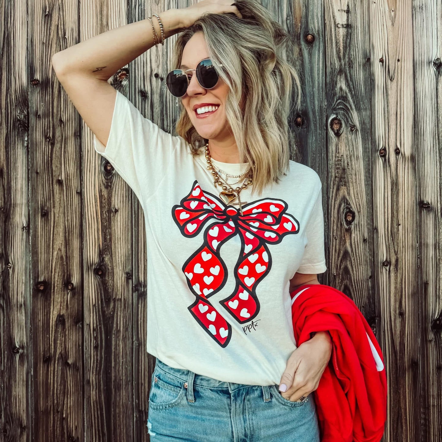 Bow Heart Tee
