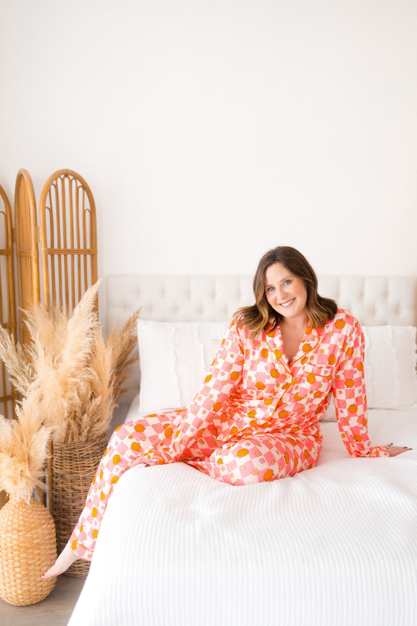 Emily Paige Designs Retro Pumpkin PJ Set