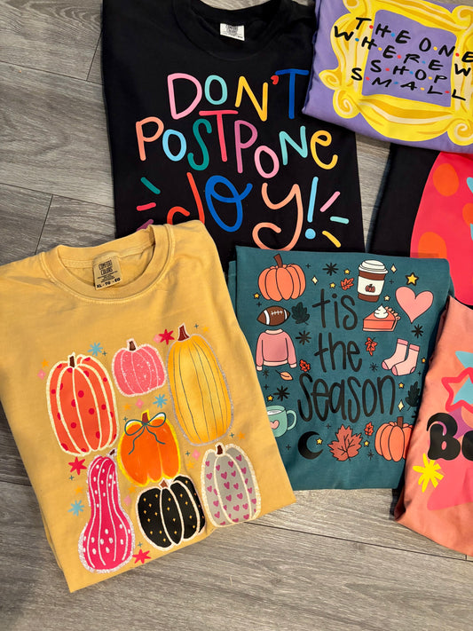 Hand Drawn Pumpkin Tee