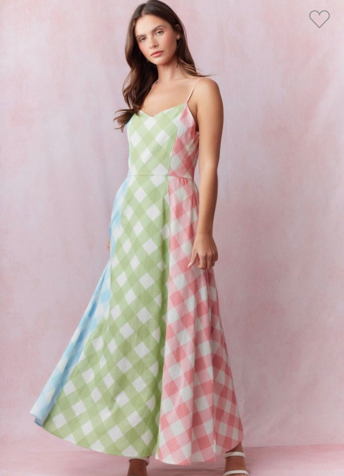 Spring Gingham Maxi