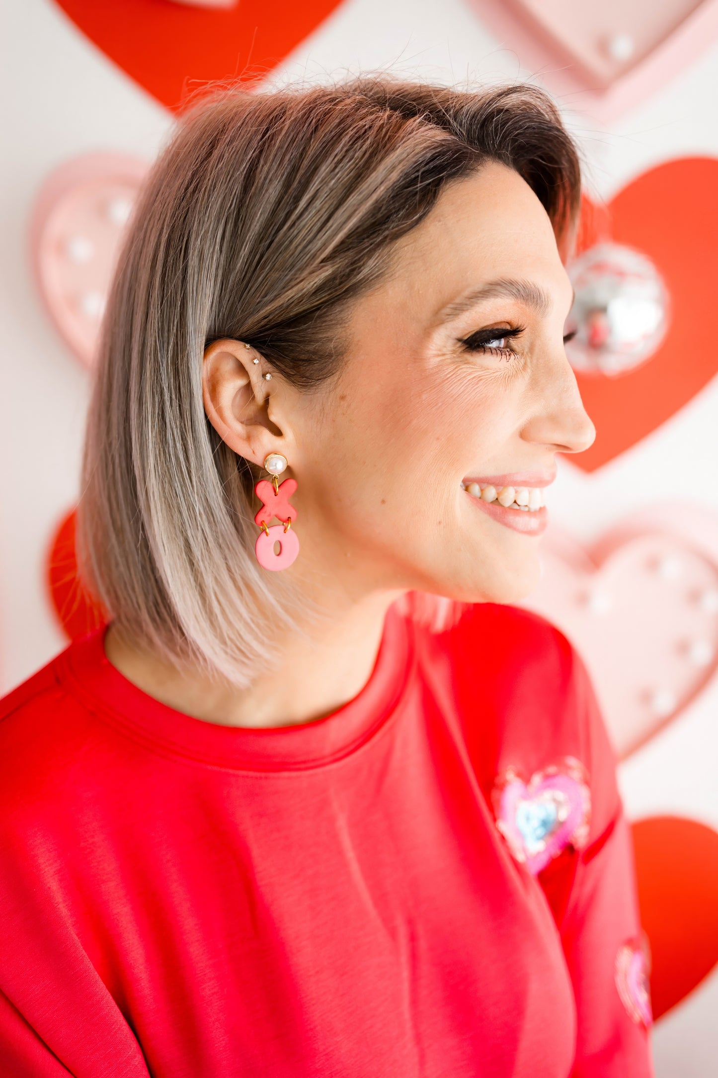 Electric Love Sequin Heart Luxe Pullover