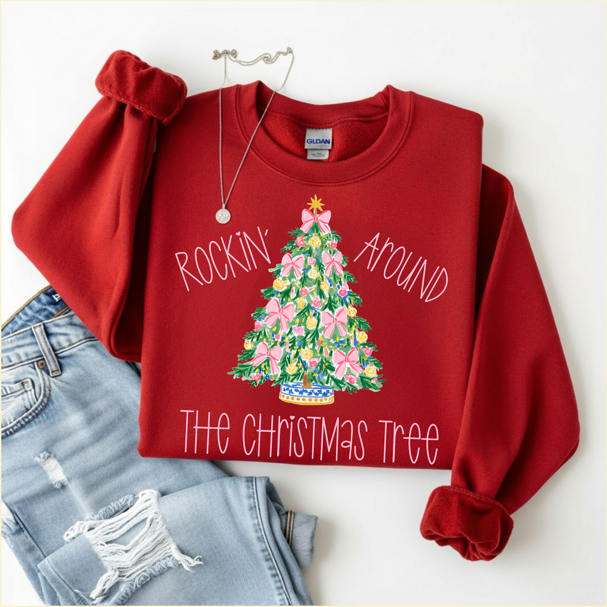Rockin Around Sweatshirt by Emily Paige