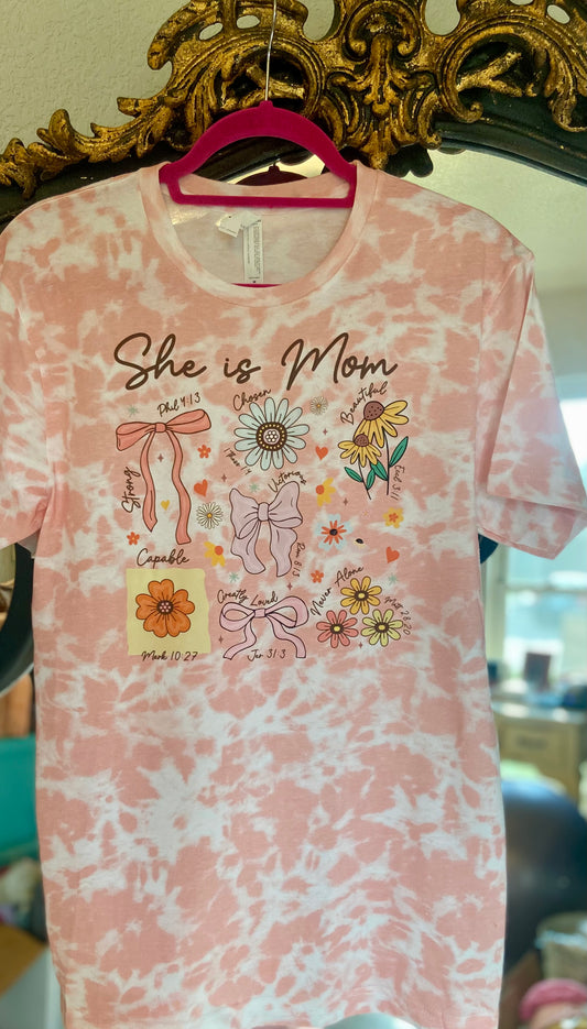 She is Mom Tie Dye Tee