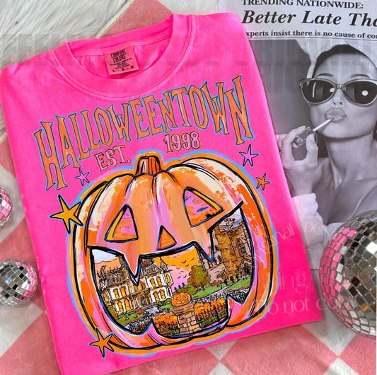Neon Halloweentown Tee