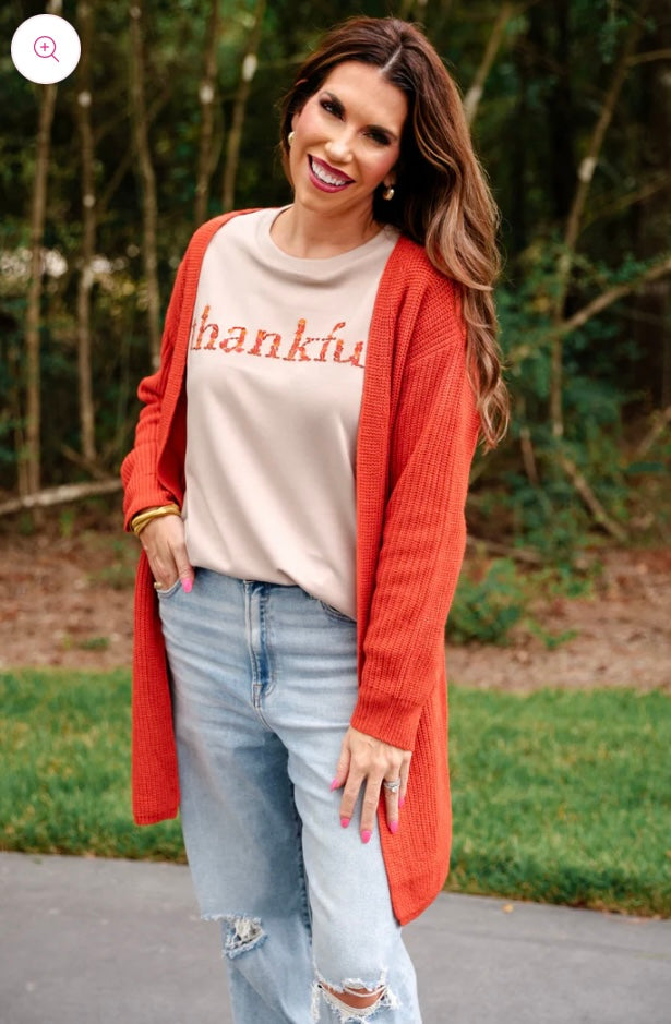 Crisp Fall Knit Cardigan