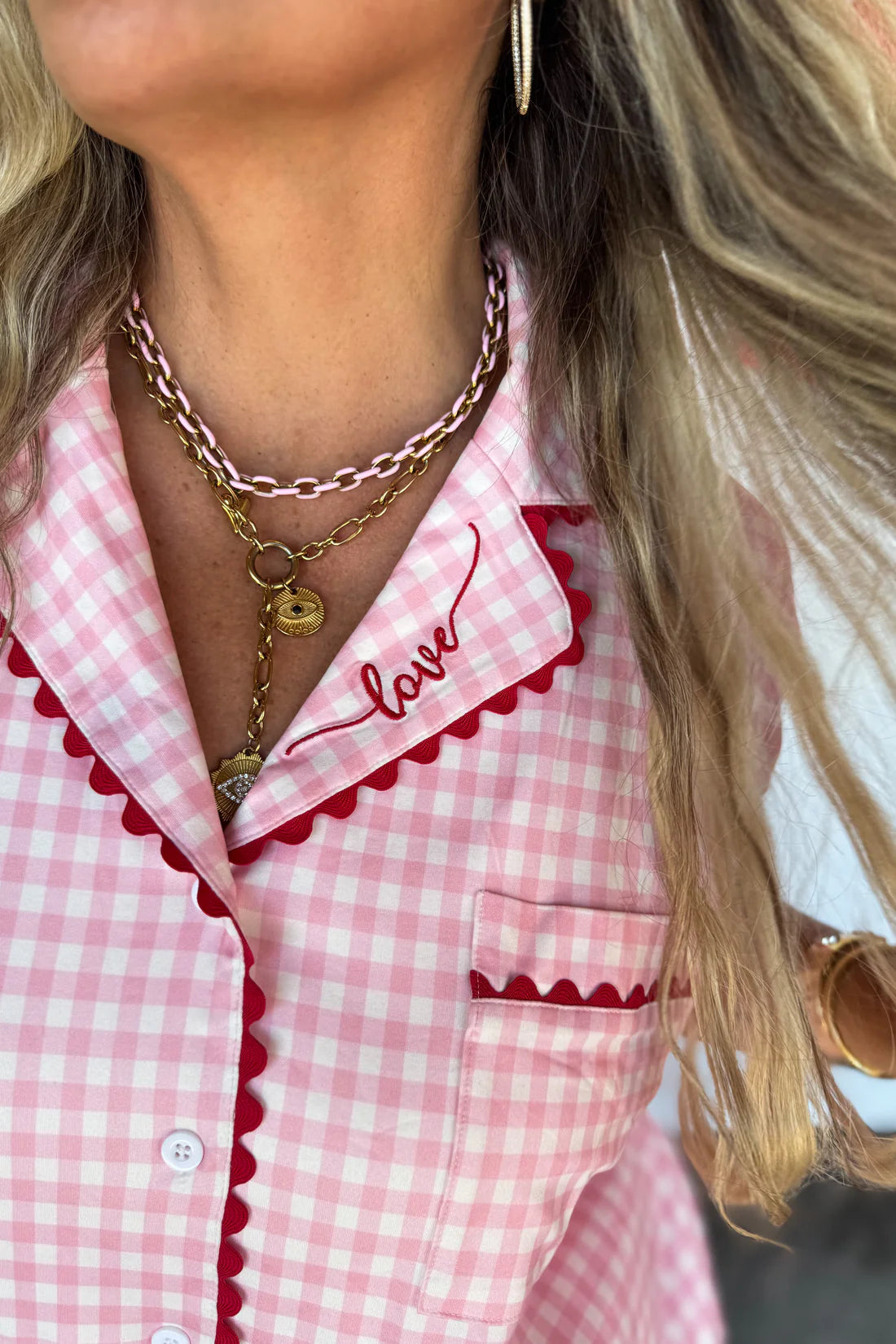 Blakeley Gingham Love PJ Set