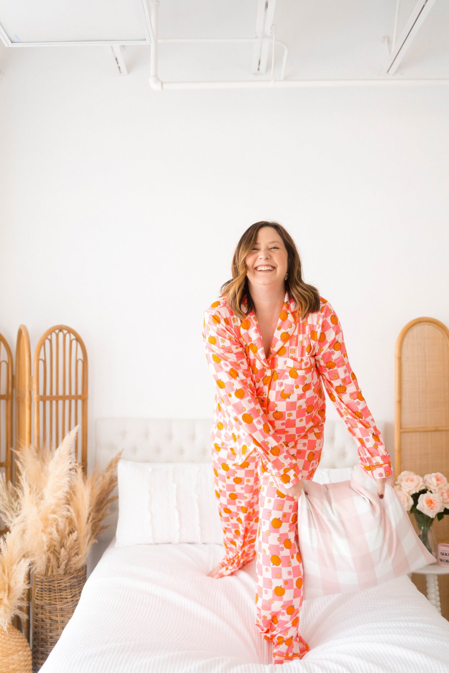 Emily Paige Designs Retro Pumpkin PJ Set