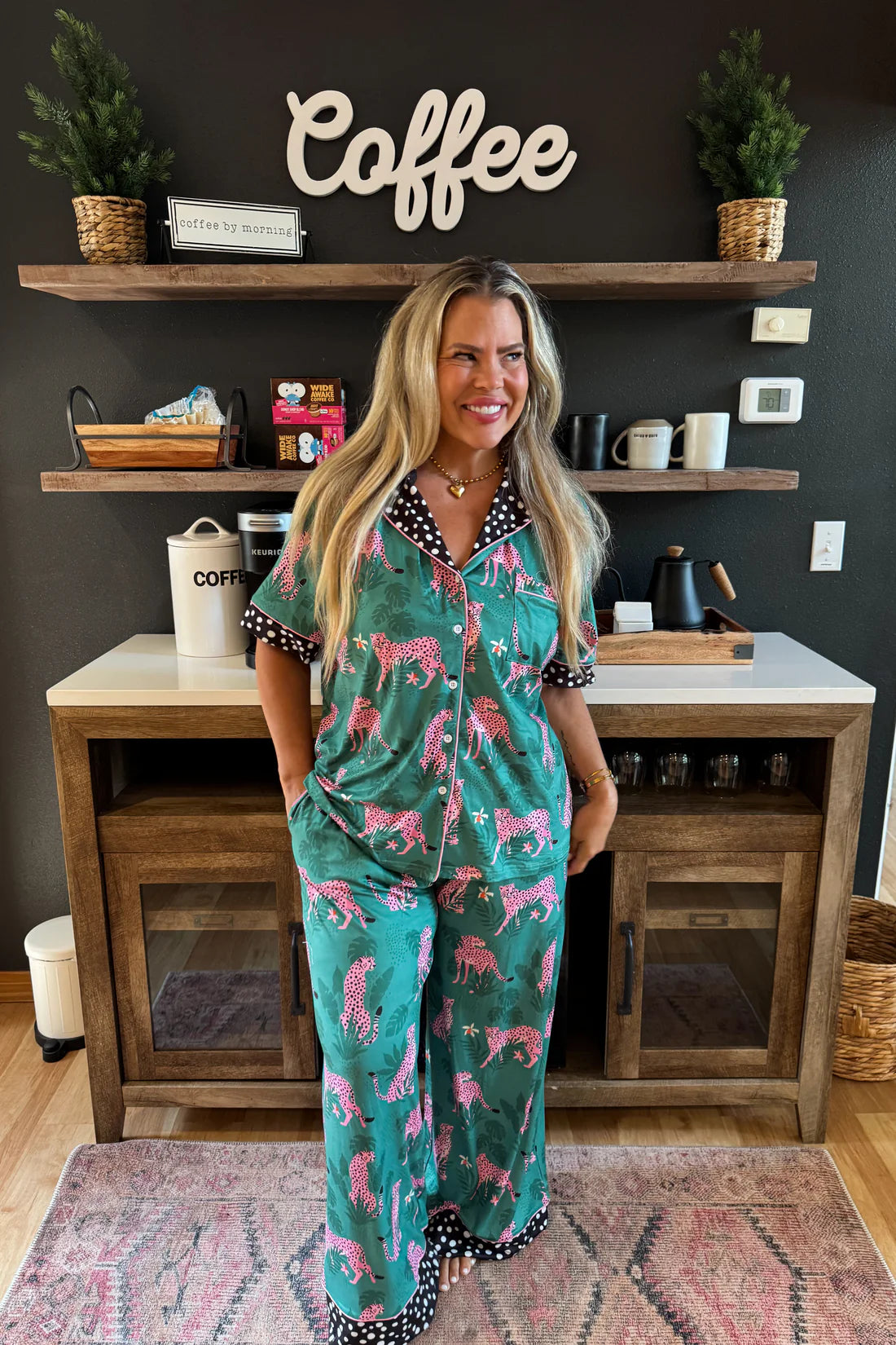 Blakeley Pink Leopard PJ Set
