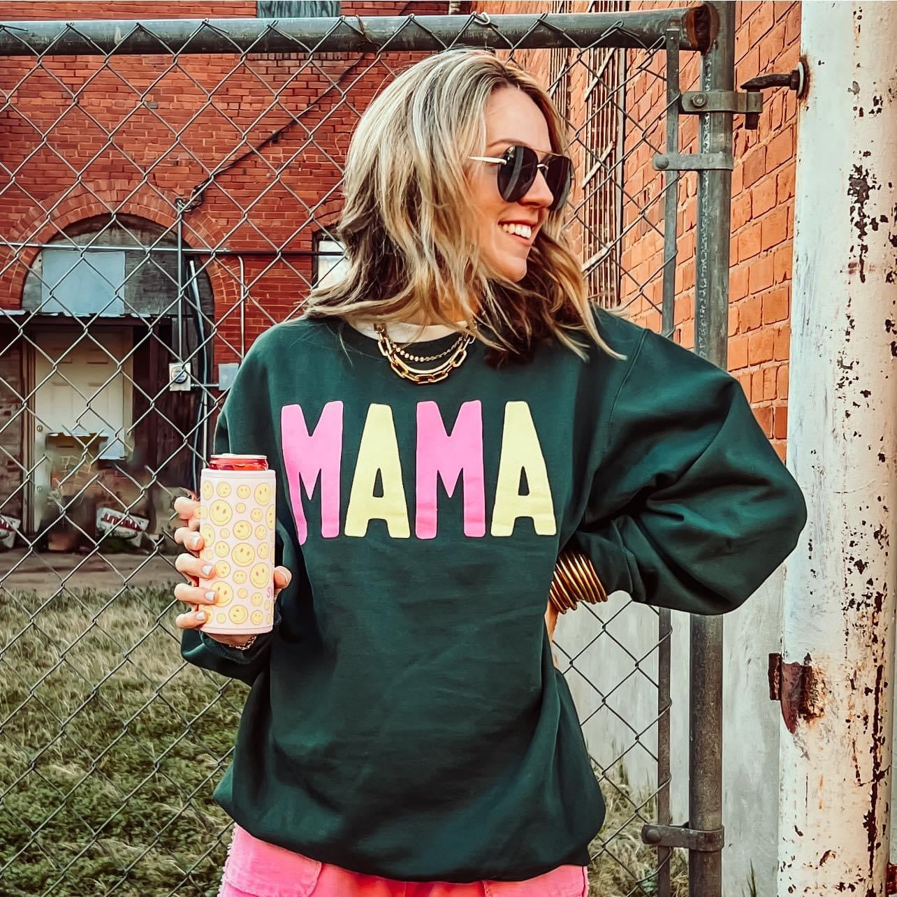 Dark Green Mama Sweatshirt